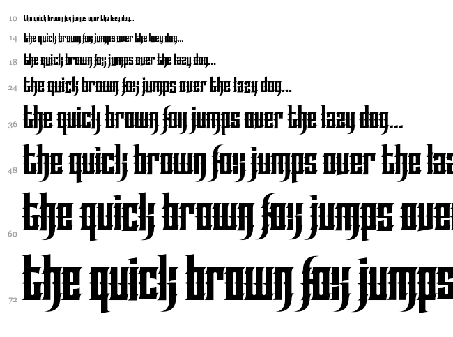 Effortless Tattoo font waterfall